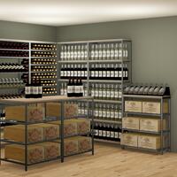 Produktbild f�r 'Metall-Holz Lagerregal Black Pure WOOD'
