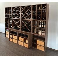 Produktbild f�r 'Weinregal-System CAVEPRO aus Holz im Dekor Walnuss'