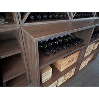 Produktbild f�r 'Weinregal-System CAVEPRO aus Holz im Dekor Walnuss'