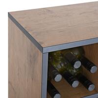 Produktbild f�r 'Regalmodul mit 9 F�chern, Wildeiche mit Anthrazit-Kante'