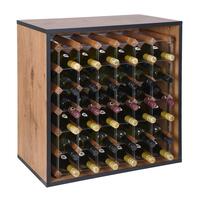 Produktbild f�r 'Regalmodul f�r 36 Flaschen, Wildeiche mit Anthrazit-Kante'