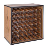 Produktbild f�r 'Regalmodul f�r 36 Flaschen, Wildeiche mit Anthrazit-Kante'