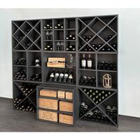 Produktbild f�r 'Weinregal-System CAVEPRO aus Holz im Dekor Esche graphit'