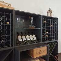 Produktbild f�r 'Weinregal-System CAVEPRO aus Holz im Dekor Esche graphit'