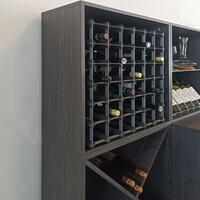 Produktbild f�r 'Weinregal-System CAVEPRO aus Holz im Dekor Esche graphit'