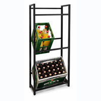 Produktbild f�r 'Getr�nkekisten-Regal aus Metall, B 50 cm'