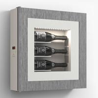 Produktbild f�r 'Klimatisiertes Wand-Weinregal f�r 3 Flaschen, Modell 2'
