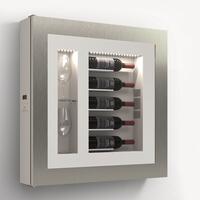 Produktbild f�r 'Klimatisiertes Wand-Weinregal f�r 5 Flaschen, Modell 1'