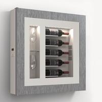Produktbild f�r 'Klimatisiertes Wand-Weinregal f�r 5 Flaschen, Modell 2'