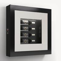 Produktbild f�r 'Klimatisiertes Wand-Weinregal f�r 4 Flaschen, Modell 4'