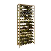 Metall-Weinregal BLACK PURE, Modell 1, gold pulverbeschichtet