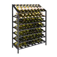 Produktbild f�r 'Metall-Weinregal BLACK PURE, Modell 16, schwarz niedrig'
