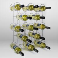 Produktbild f�r 'Metall-Weinregal CIRCOLO, silber'