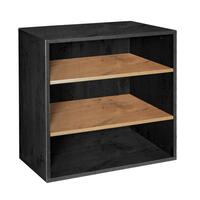 Regalmodul T 55 cm mit 2 Fachb�den, Esche graphit/Wildeiche