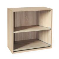 Regalmodul mit 2 ausziehbaren Fachb�den, Eiche hell