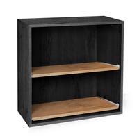 Regalmodul mit 2 ausziehbaren Fachb�den, Esche graphit/Wildeiche