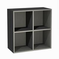 Produktbild f�r 'Regalmodul mit 4 F�chern, Esche graphit'