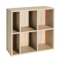 Regalmodul mit 6 F�chern, Eiche hell