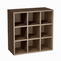 Regalmodul mit 9 F�chern, Walnuss