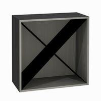 Produktbild f�r 'Regalmodul mit Metall-X, Esche graphit'