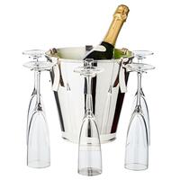 Produktbild f�r 'Sekt-/Flaschenk�hler CALO mit Haltern f�r 6 Gl�ser'