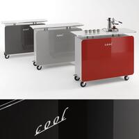 Produktbild f�r 'Theke mit Rollen COOL'