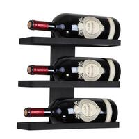 Wand-Weinregal Black Pure f�r 3 Magnum-Flaschen