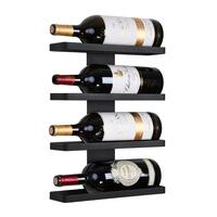 Wand-Weinregal Black Pure f�r 4 Magnum-Flaschen