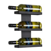 Produktbild f�r 'Wand-Weinregal Black Pure f�r 3 Flaschen � 0,75l'