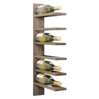 Produktbild f�r 'Wand-Weinregal PINOT, Holz f�r 6 Flaschen braun gebeizt'