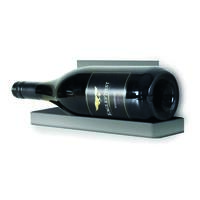 Produktbild f�r 'Wand-Weinregal f�r 1 Flasche 0,75l, silberfarben'