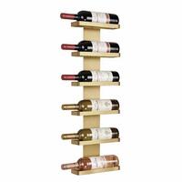 Produktbild f�r 'Wand-Weinregal f�r 6 Flaschen 0,75l, goldfarben'
