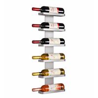 Produktbild f�r 'Wand-Weinregal f�r 6 Flaschen 0,75l, silberfarben'