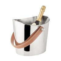 Produktbild f�r 'Wein-/Flaschenk�hler GILBERT, mit Ledergriff, glatt'