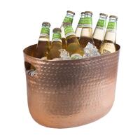 Produktbild f�r 'Wein-/Sektk�hler, goldfarben, geh�mmert, mit 2 Eingriffen'