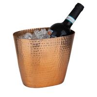 Produktbild f�r 'Wein-/Sektk�hler oval, Kupfer-Look, geh�mmert'