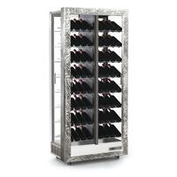 Produktbild f�r 'Weink�hlschrank TECA VINO, schr�ge Lagerung, silber (Ausf�hrung f. Gewerbe)'
