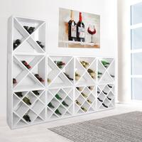 Produktbild f�r 'Weinregal 52 cm, wei� gebeizt'