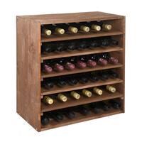 Produktbild f�r 'Weinregal 60 cm, Modul LINEA, Kiefernholz braun gebeizt'