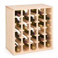 Weinregal 60 cm, Modul QUADRI, Kiefernholz natur