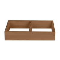 Weinregal 60 cm, Sockel 45 cm breit, braun gebeizt
