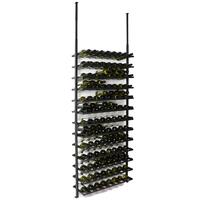 Weinregal BLACK PURE SELECT zur Deckenbefestigung, Modell 1, h�henverstellbar H:205-300cm