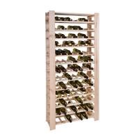 Weinregal FACILE, Holz natur, hoch f�r 91 Flaschen