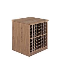 Produktbild f�r 'Weinregal-Insel PRESTIGE, freistehend, Eichen-Holz braun gebeizt'