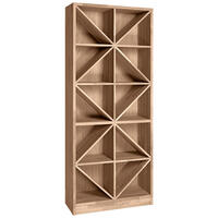 Weinregal PRESTIGE 4, Eichen-Holz braun gebeizt