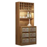 Produktbild f�r 'Weinregal PRESTIGE 6, mit Beleuchtung, Eichen-Holz braun gebeizt'