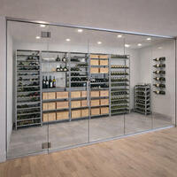 Produktbild f�r 'Weinregal-System BLACK PURE  silberfarben Pulverbeschichtet'