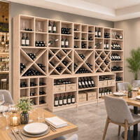 Produktbild f�r 'Weinregal-System CAVEPRO aus Holz im Dekor Eiche hell'