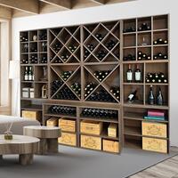 Produktbild f�r 'Weinregal-System CAVEPRO aus Holz im Dekor Walnuss'