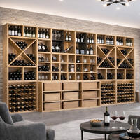 Produktbild f�r 'Weinregal-System CAVEPRO aus Holz im Dekor Wildeiche'